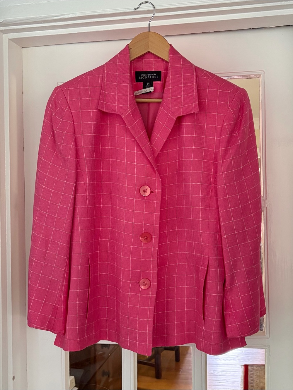 Jones New York Signature Light pink Blazer